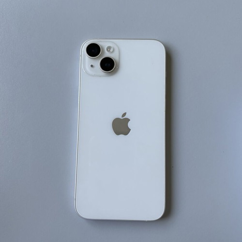 iPhone 14 Plus like new, 128GB, white, privacy screen protector