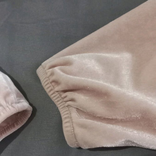 H&M Velvet Off Shoulders Top Pink New