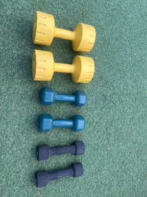 Dumbbells set 2+2, 3+3, 4+4
