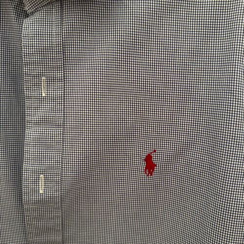 Ralph Lauren dress shirt, size 15, blue and white