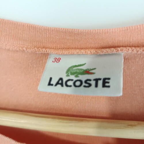 Lacoste T-shirt used, size M, orange
