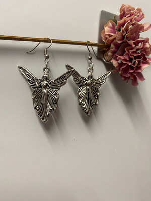 Fairy earrings new, handmade, silver color