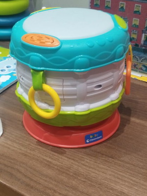 Βρεφικό παιχνίδι Baby Clementoni μουσικό όργανο Activity Baby Drum σαν καινούργιο για 10+ μηνών
