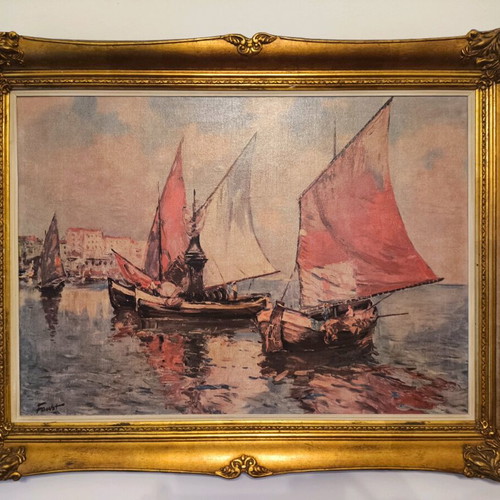 Painting by Heinrich Faust used, collectible art