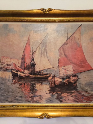 Painting by Heinrich Faust used, collectible art