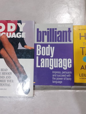 Βιβλία για τη γλώσσα του σώματος μεταχειρισμένα, σετ 3