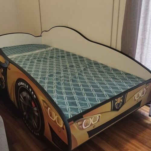 Children's bed for boy with mattress, almost unused