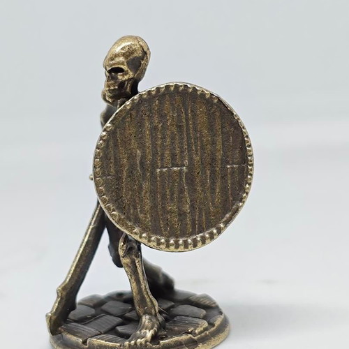 Bronze Skeleton Warrior Miniature like new