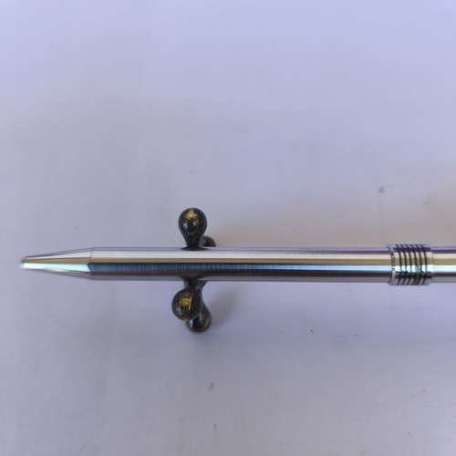Aurora Marco Polo pen used, stainless steel, made in Italy