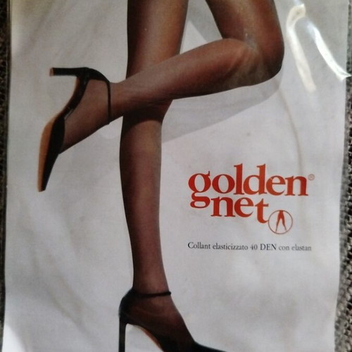 Golden Net beige tights size 40 new, pack of 5 pairs