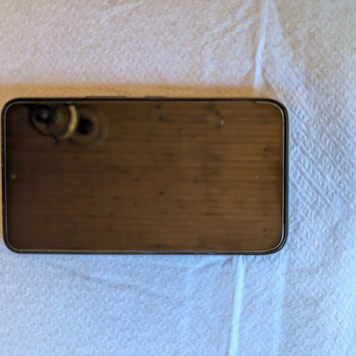 Samsung Galaxy S22 used, black, with Spigen military case