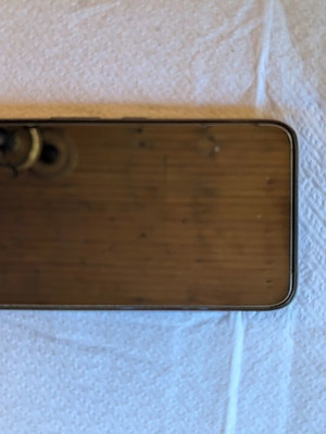 Samsung Galaxy S22 used, black, with Spigen military case