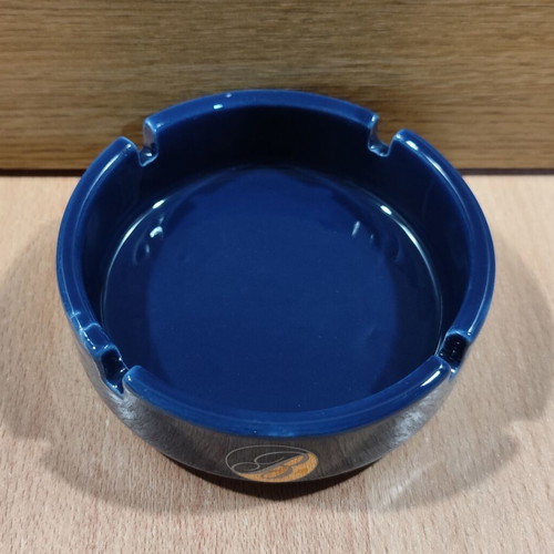 Ballantine's Scotch Whisky Ceramic Ashtray used, vintage small promotional