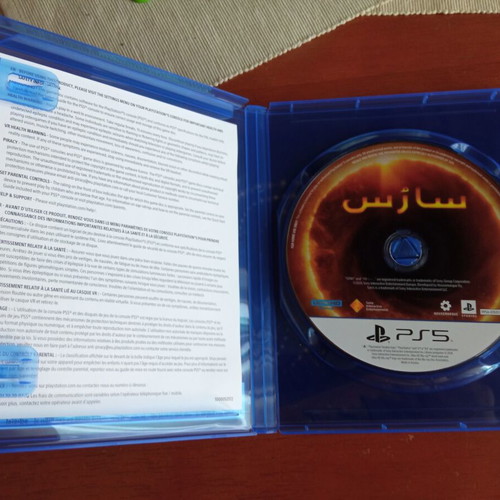 Saros PS5 game, Arabic edition, English language
