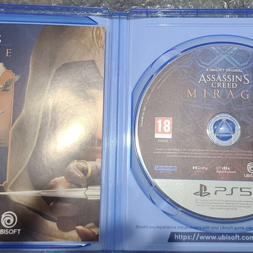 Assassins Creed Mirage PlayStation 5 game like new
