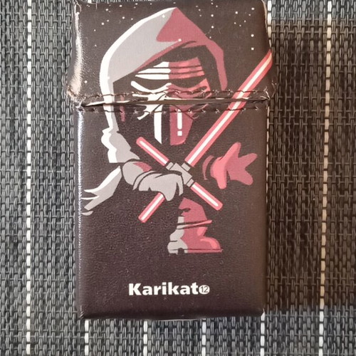 Kylo Ren caricature cigarette case like new, leatherette