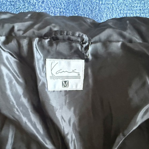 Karl Kani Retro Essential Puffer Jacket, black and blue, M-L