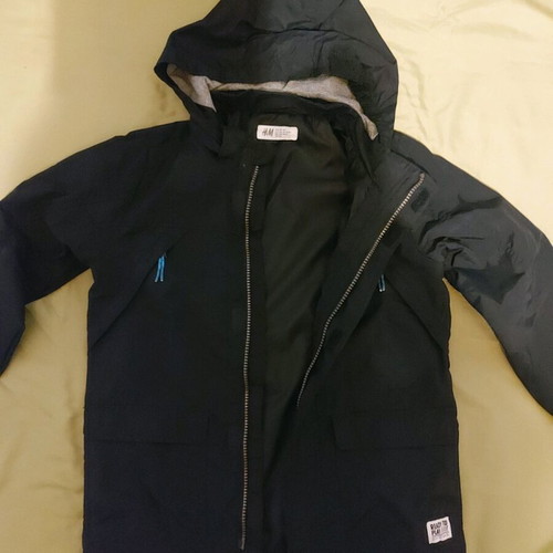H&M Kids Blue Jacket like new, windproof, size 128 cm