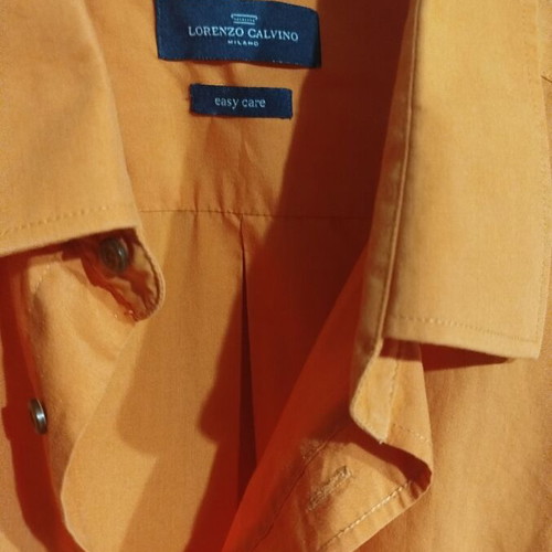 A Deep men's shirt new, orange cotton, sizes 3XL and XXL