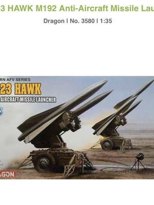 1/35 Dragon MIM-23 Hawk M192 Anti-Aircraft Missile Launcher new