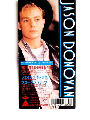 Jason Donovan Too Many Broken Hearts Mini CD single used, 1989 Japan edition