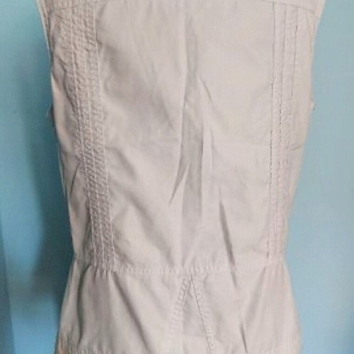 Women's sport vest with lining like new, white, Cecil, size L-2XL