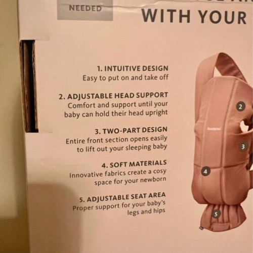 BabyBjörn Baby Carrier Mini like new, Comfy Cotton khaki/green