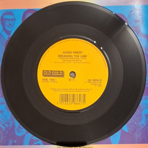 Judas Priest Living After Midnight / Breaking The Law 7'' vinyl like new