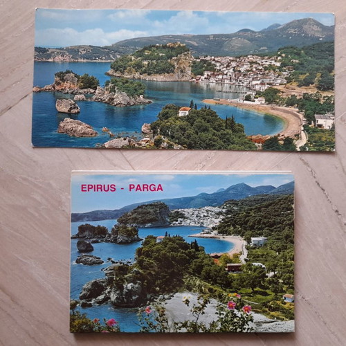 Epirus Parga postcards used
