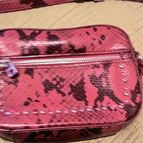 Zara belt bag like new, snake effect with studs and zipper