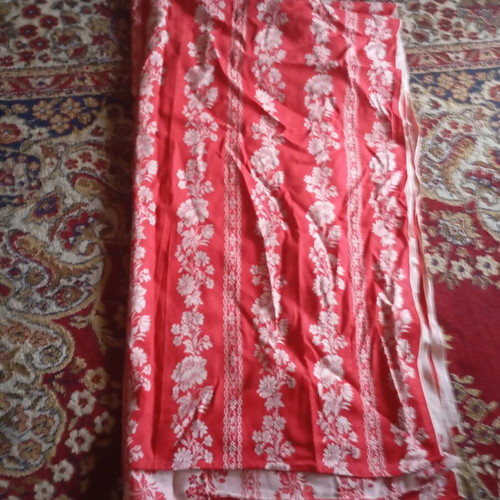 Retro Jacquard Fabric used, double-sided floral cotton 60s 70s