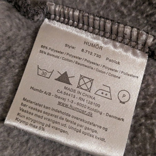 Humor Medium sweatshirt jacket used, gray without pockets