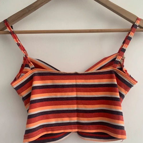 Y2K crop top XS used, multicolor