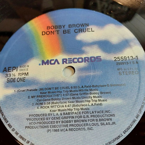 Bobby Brown Dont Be Cruel vinyl used in good condition