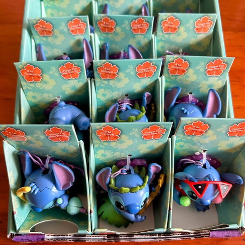 Disney Stitch Fidget figures new, display of 12 pcs, 9cm, 6 designs