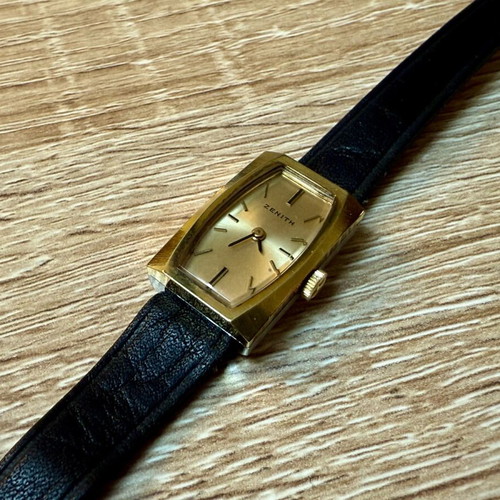 Zenith Cocktail Vintage Watch new old stock, women's, gold tone