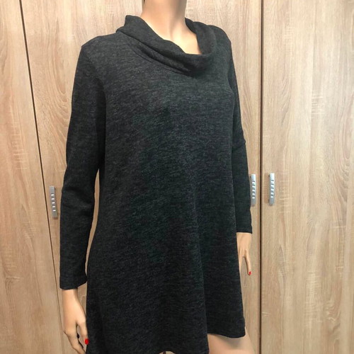 Blousedress size L like new, black and grey