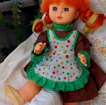 Vintage Pippi Longstocking Doll El Greco 38cm like new 80s