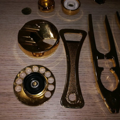 Gold-plated kitchen set new, 31 pieces, German