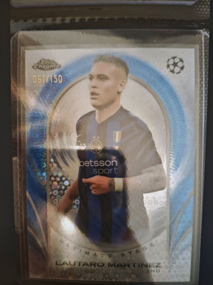 Topps Chrome Lautaro Martinez Inter numbered card like new /150