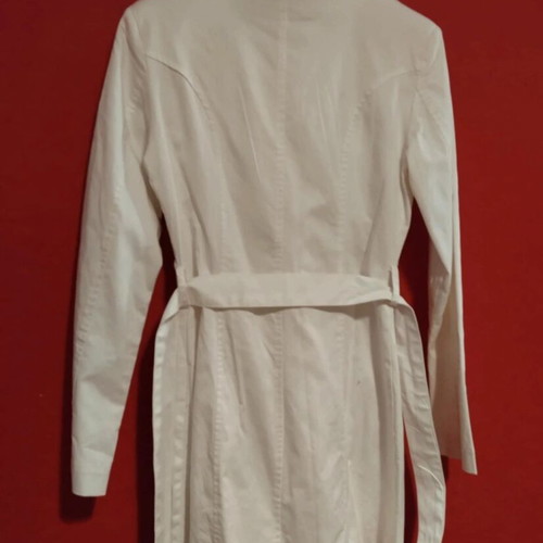 Pink Woman white caban coat like new, size M