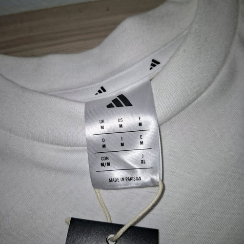 Adidas t-shirt new with tags, size M, white