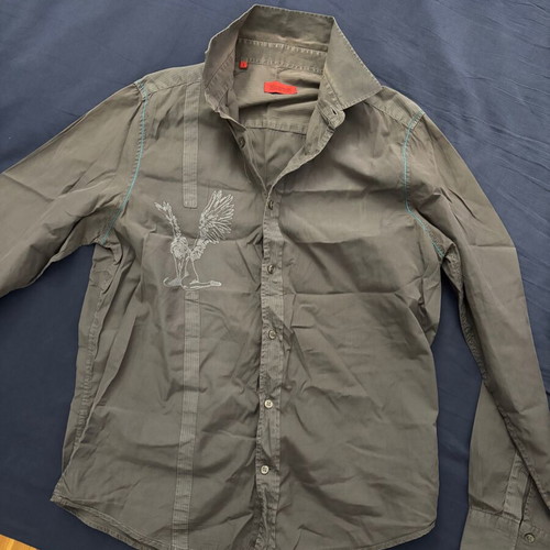 Shirt Grey with design size L used