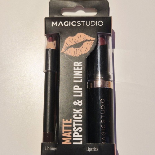 Magic Studio Matte Lipstick and Lipliner set 4g and 1g new