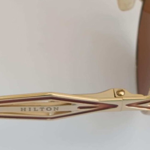 Hilton Olympia 400 22k GP Luxury Sunglasses like new, brown gold