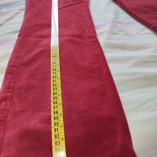 Talbots velvet trousers used, red velvet, cotton pants