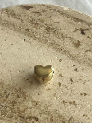 Pandora Heart Charm 14K Gold Plated, like new, engraving option