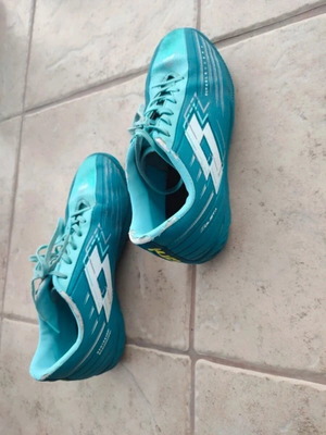 Lotto Superleggera football shoes size 37, turquoise