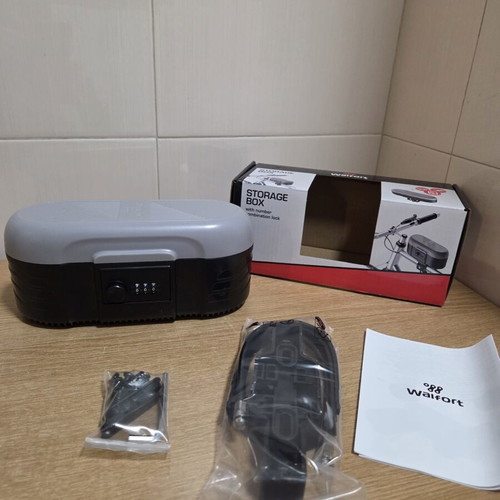 Walfort Bicycle Storage Box new with lock and mounting brackets