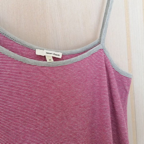 DKNY dress new, cotton, size M, red and gray